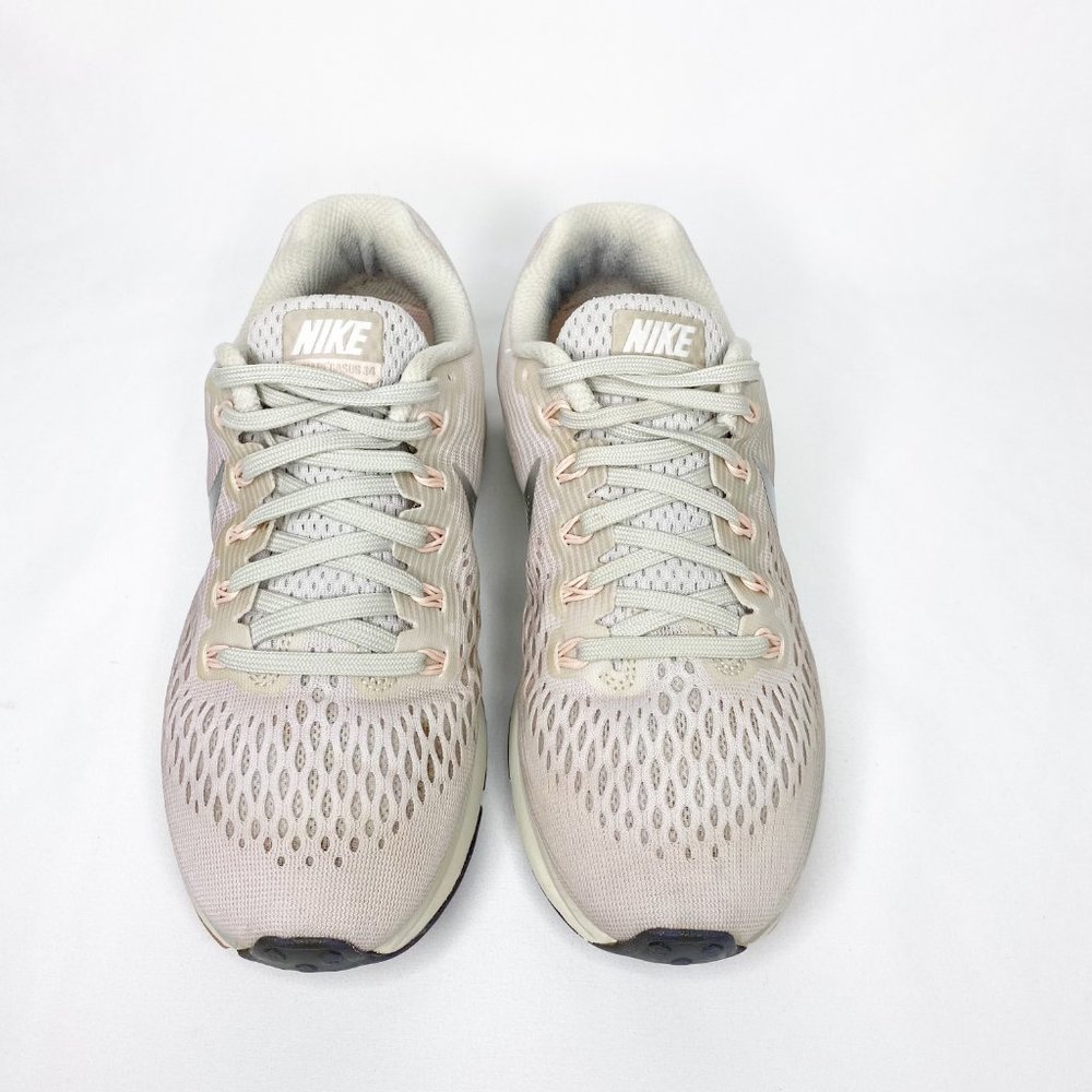 Nike Womens Air Zoom Pegasus Gray Lace Up Running Shoes Sz 7